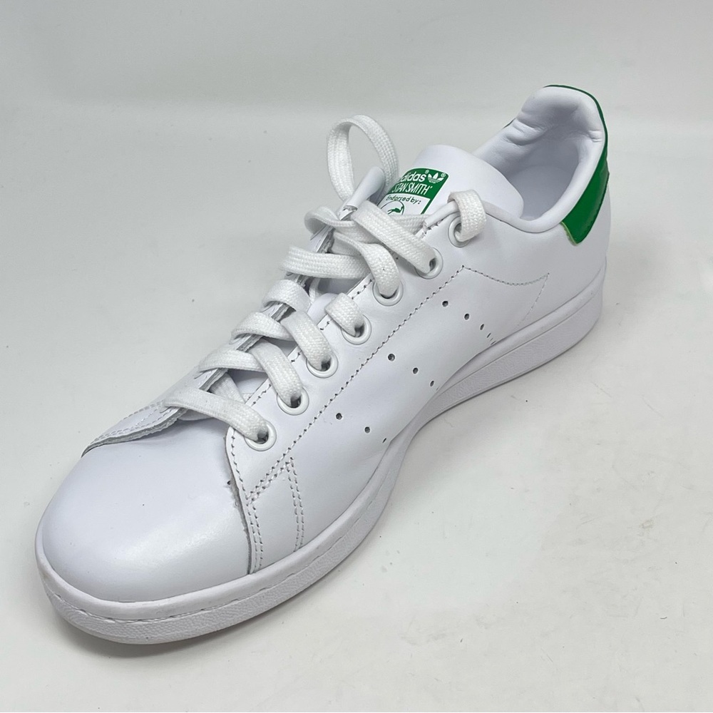 Adidas Stan Smith Shoes Mens 6 White Green Leather Sneakers M20324 - Picture 7 of 14